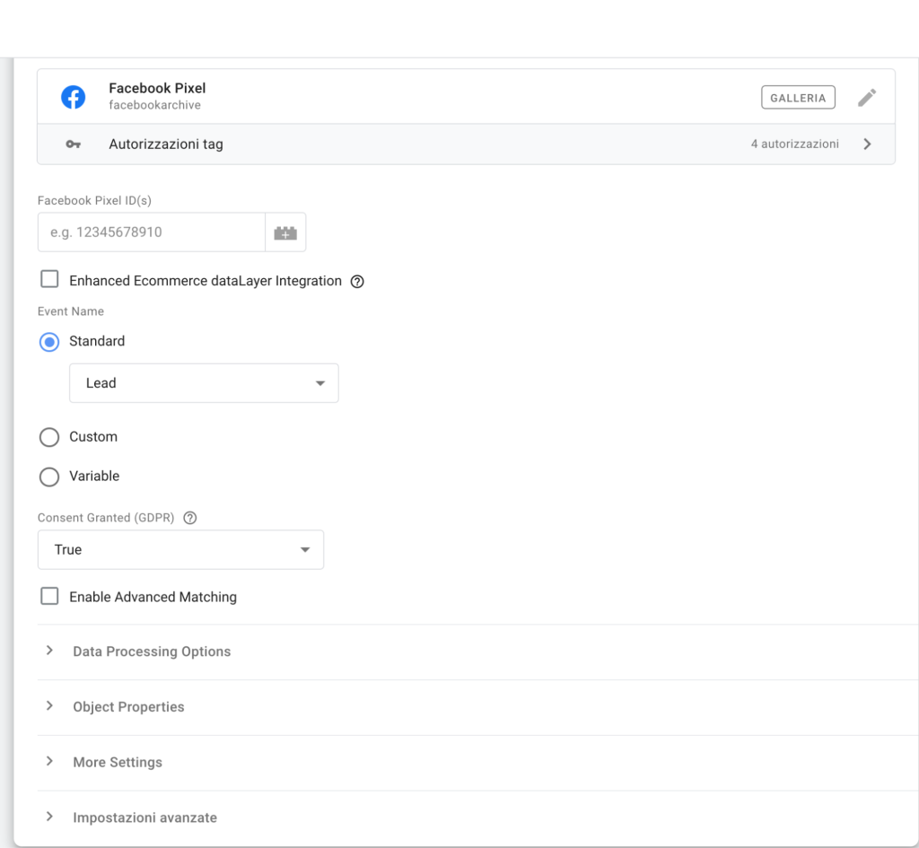 Facebook Pixel Google Tag Manager