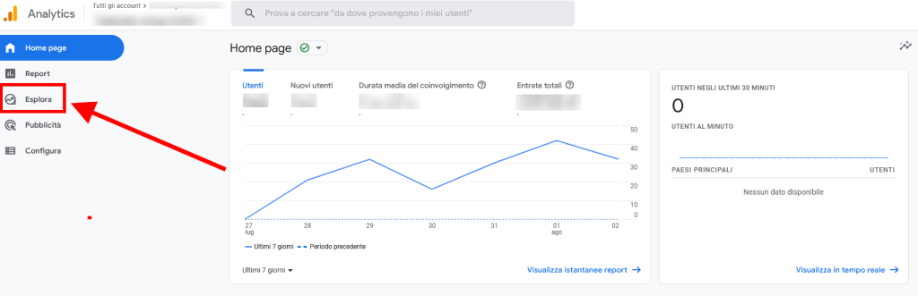 report personalizzato in Esplora