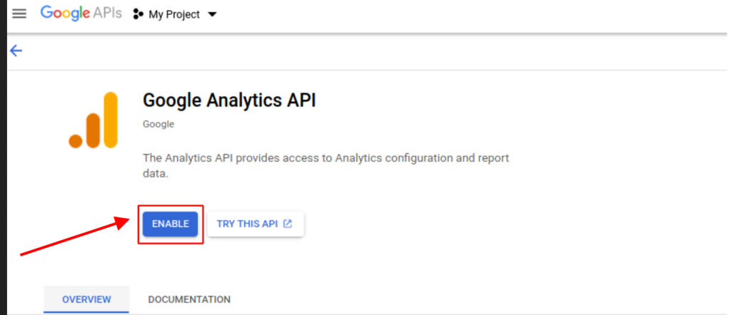 Abilitazione Libreria Google Analytics Api