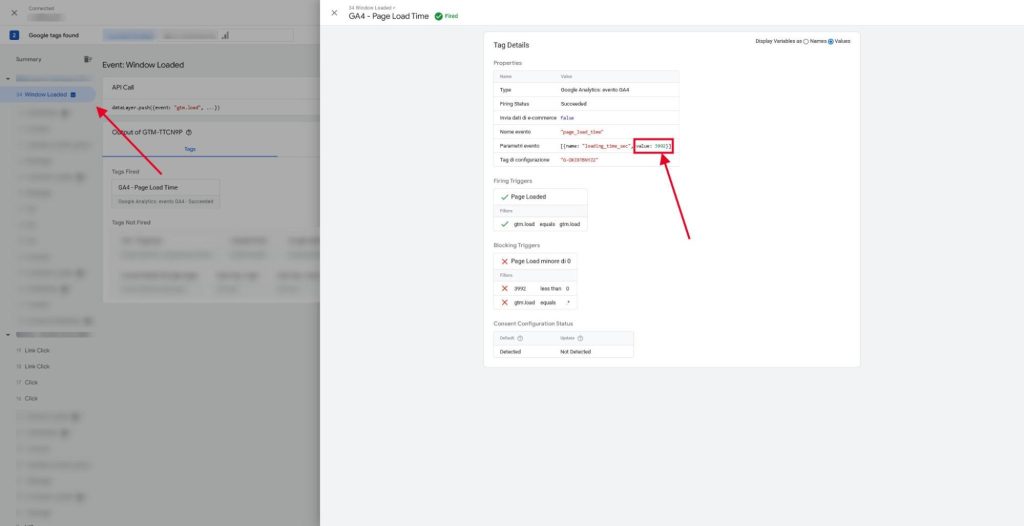 Debug Gtm Valore Variabile Page Load