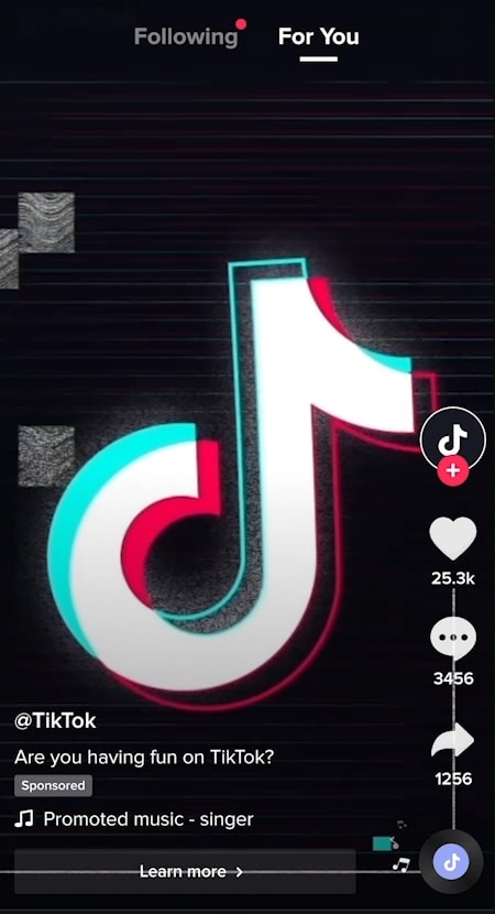 Pubblicità In Feed su TikTok